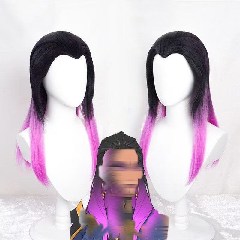 Wig Fiber Net - Reyna Anime Cosplay Pruik Zwart en