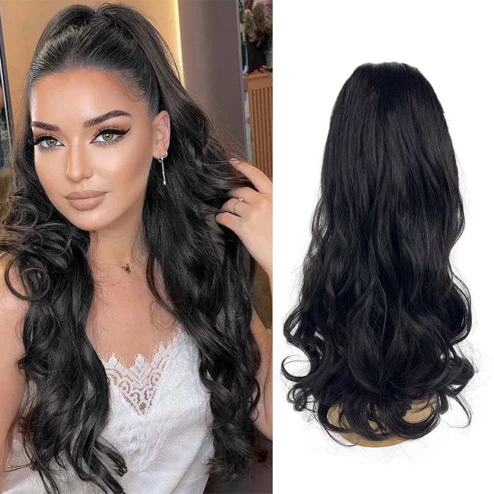 Wig Fiber Net - Dames paardenstaartpruik Synthetisch haar Lang Grote