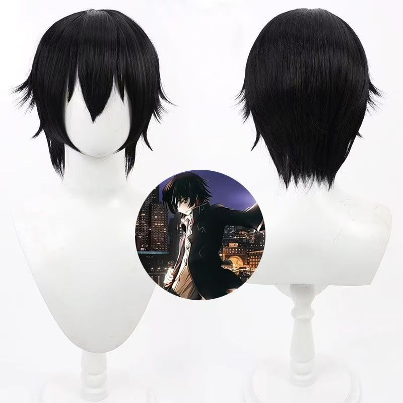 Wig Fiber Net - Anime Lelouch Lamperouge Cosplay Pruik kort