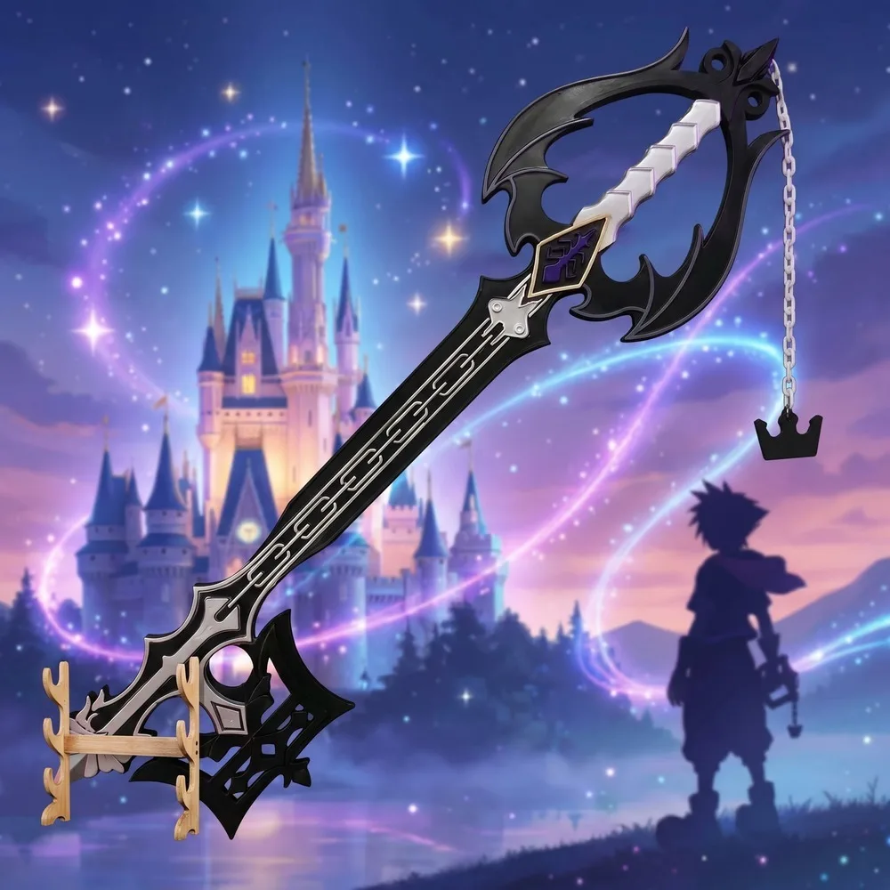 Keyblade Cosplay Prop - Kingdom Hearts 42in 108cm Zwart Wit