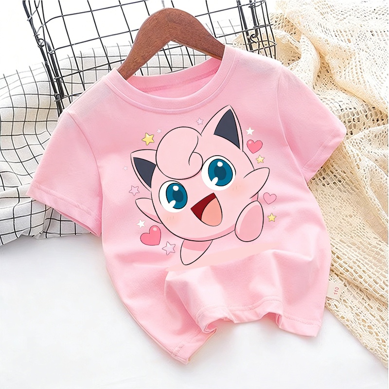 Pokeball Cosplay Prop - 2026 Zomer Pokemon Jigglypuff Print T-shirt,