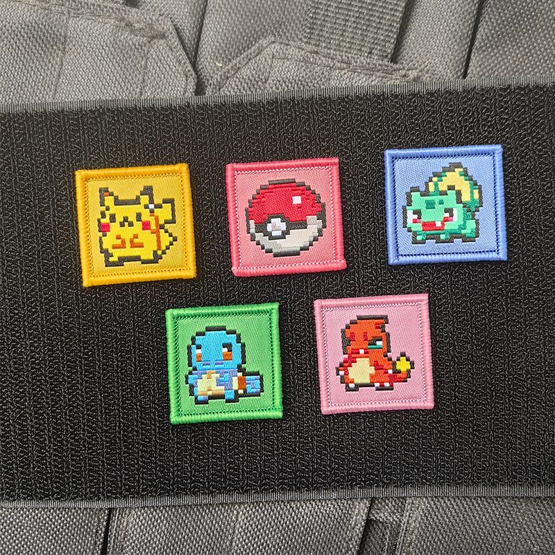 Pokeball Cosplay Prop - Pokemon Game Pixel Borduurpatches Pikachu Charmander