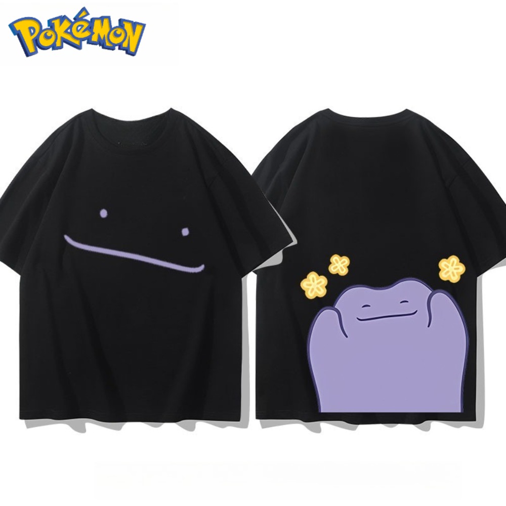 Pokeball Cosplay Prop - 2026 Zomer Pokemon Ditto dubbelzijdig T-shirt