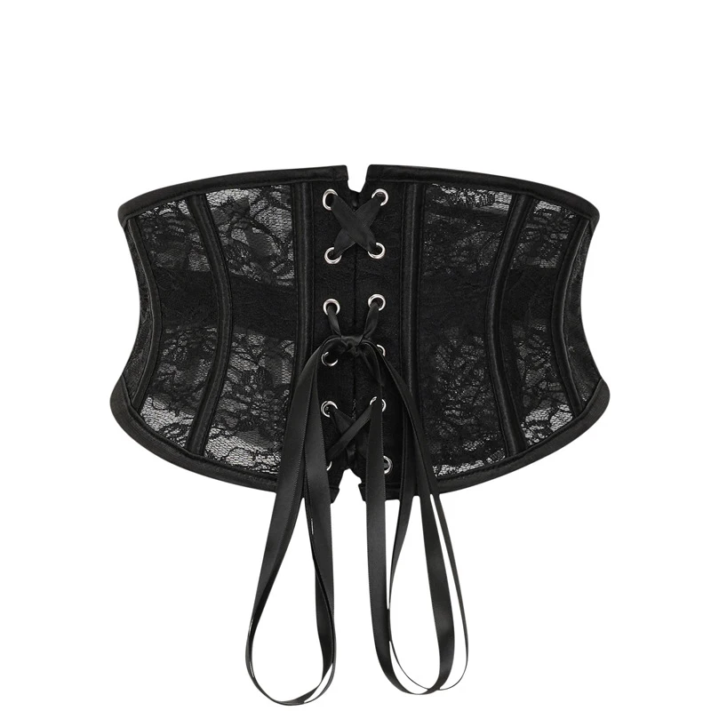 Boning Corset Steel - 14-spiraal stalen baleinen onderborstcorset, korte torso,