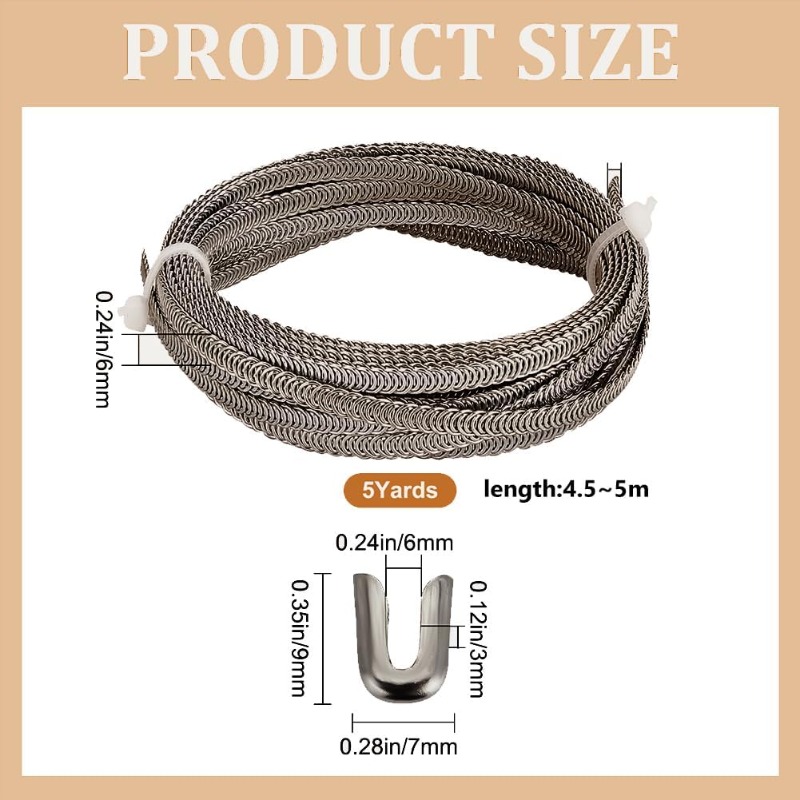 5 yards spiraal metalen balein - Boning Corset Steel recensie en prijs