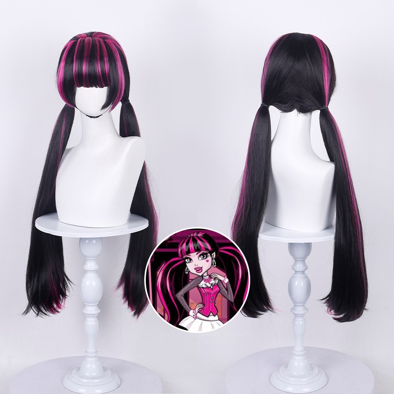 Anime Draculaura Cosplay Pruik - Wig Fiber Net recensie en prijs